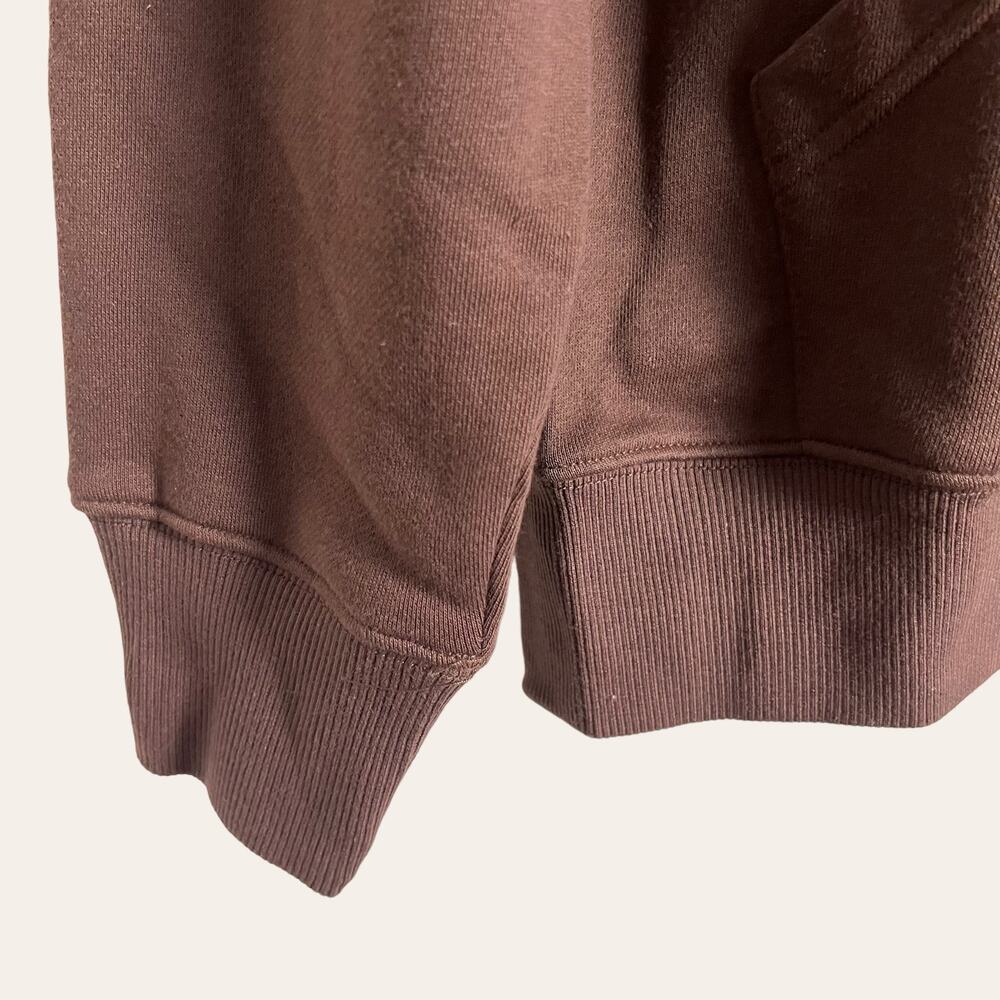 Naked Wardrobe Men’s The Zipped Up Hoodie in Chocolate Brown NEW - Picture 3 of 5